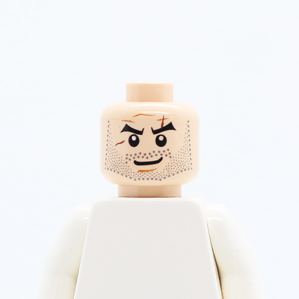 Beard Stubble, Arched Eyebrows, White Pupils and Scars Pattern