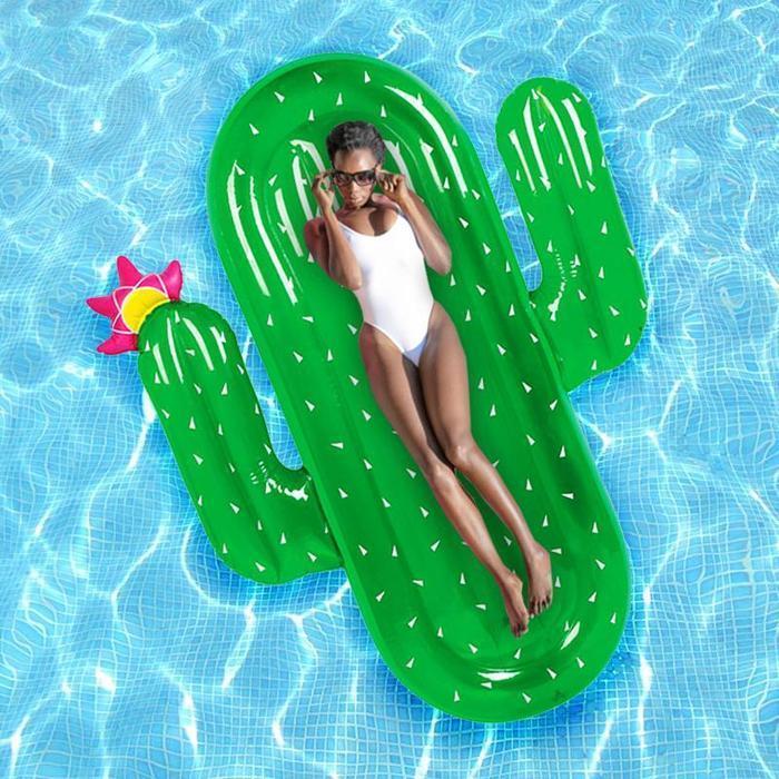 แพยางต้นกระบองเพชร Inflatable Cactus Pool Float