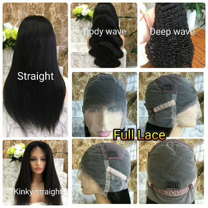 วิกผมแท้ทอมือทั้งหัว Full Lace อัพเกรดผมแท้เกรดเวอร์จิน10A สุขภาพแข็งแรงที่สุด หนาพิเศษ 150%