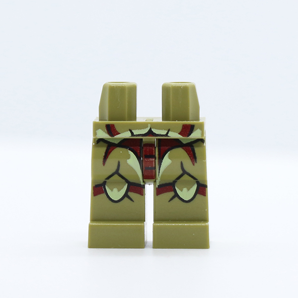Hips and Legs with Galaxy Squad Buggoid with Dark Red Stripes and Exoskeleton Pattern