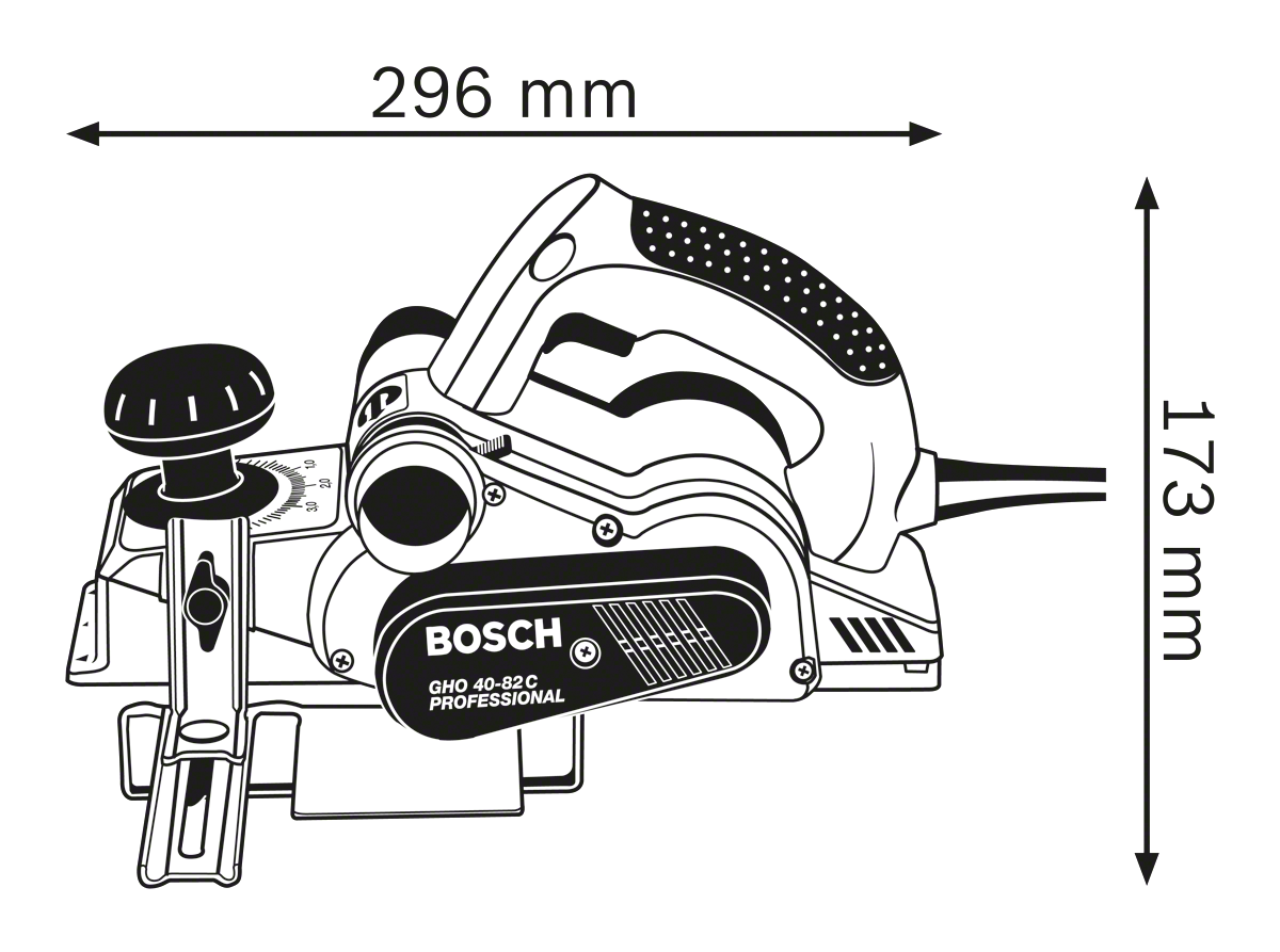 Bosch รุ่น GHO 40-82 C กบไฟฟ้า