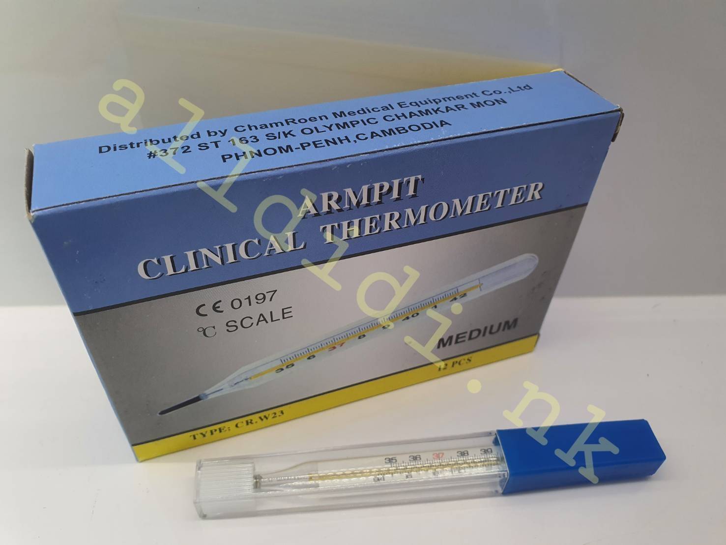 ปรอทวัดไข้แบบแท่งแก้ว ( Clinical Thermometer)