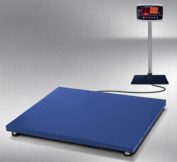 เครื่องชั่งดิจิตอล 1000 kg. ค่าละเอียด 100 g. แท่นชั่ง 150x150 cm.