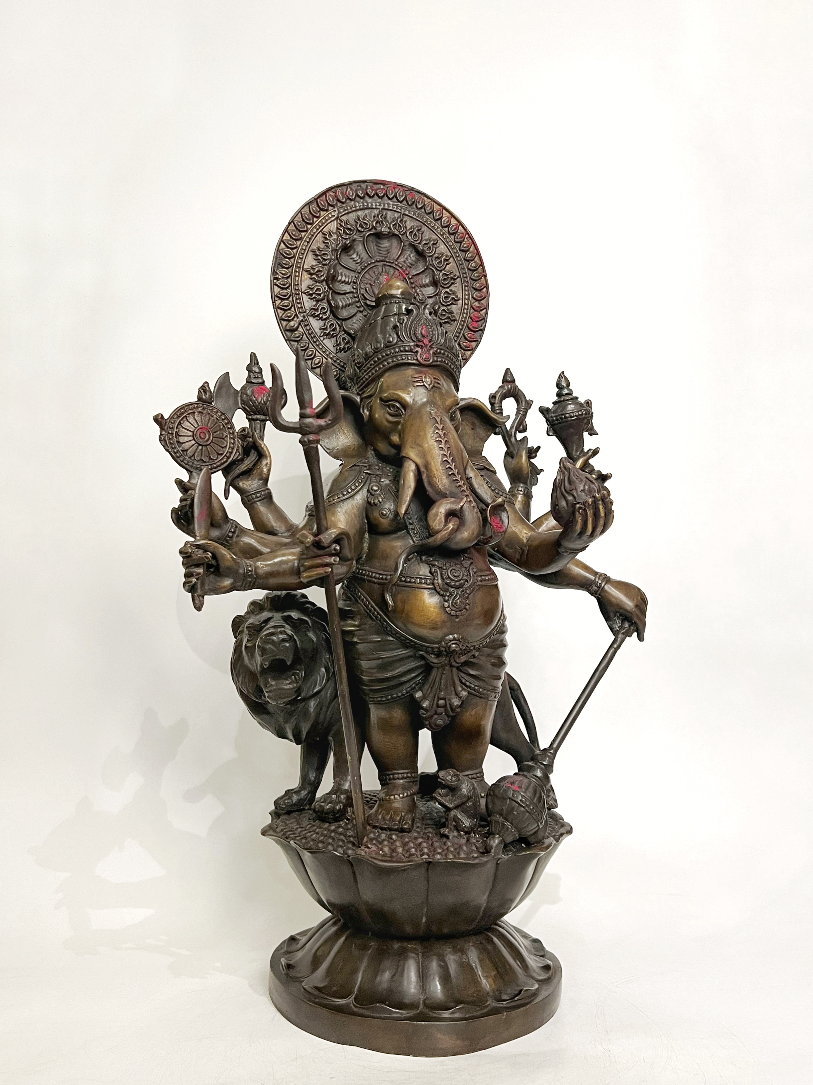 พระพิฆเนศ ปางศรีชูบาดิษติกานาปติ หรือ ปาง 51 ตา (ปางที่ 33) หน้าตัก 9 นิ้ว