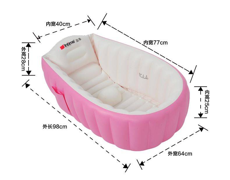 อ่างอาบน้ำเด็ก เป่าลม INTIME BABY BATHTUB