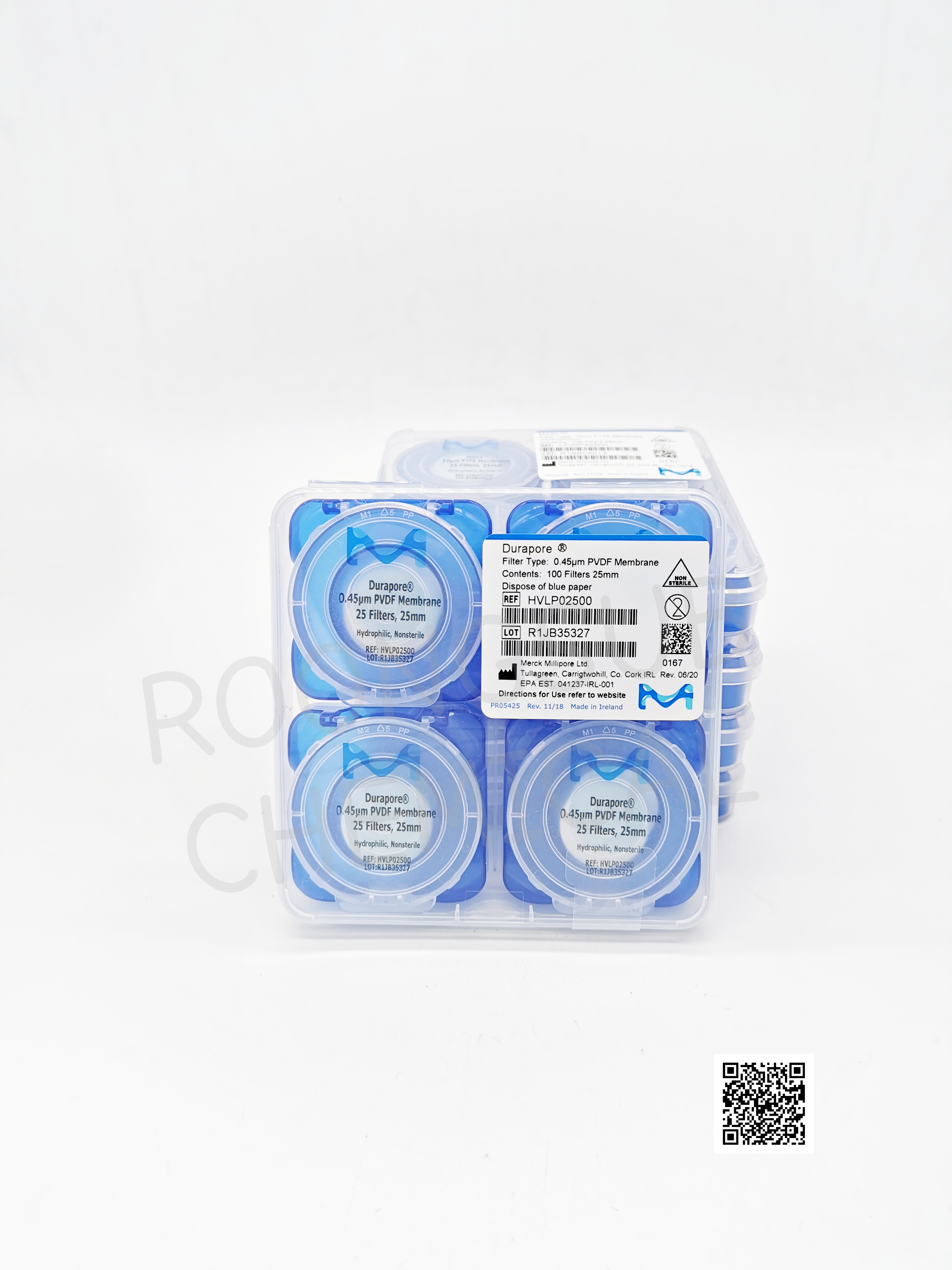 PVDF/HYDROPHILLIC 0.45UM 25MM 100/PK MILLIPORE