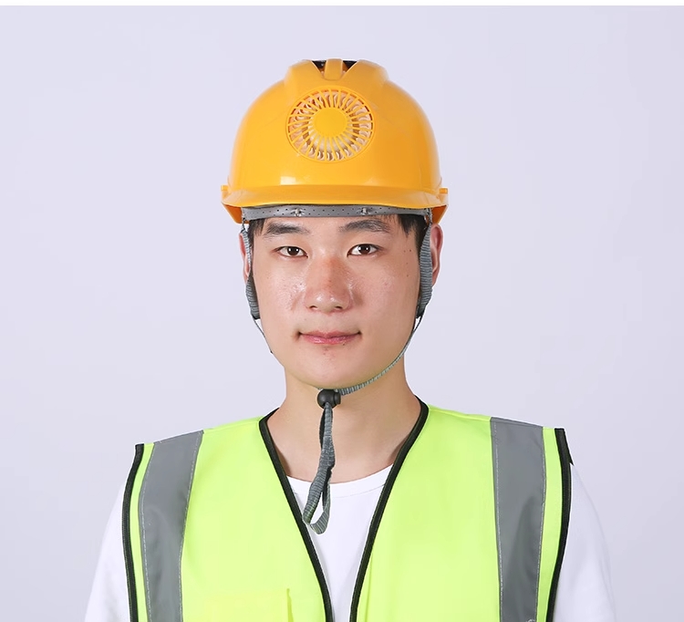 หมวกนิรภัยพลาสติก ABS อย่างดี เกรดA+พัดลมโซล่าเซลล์