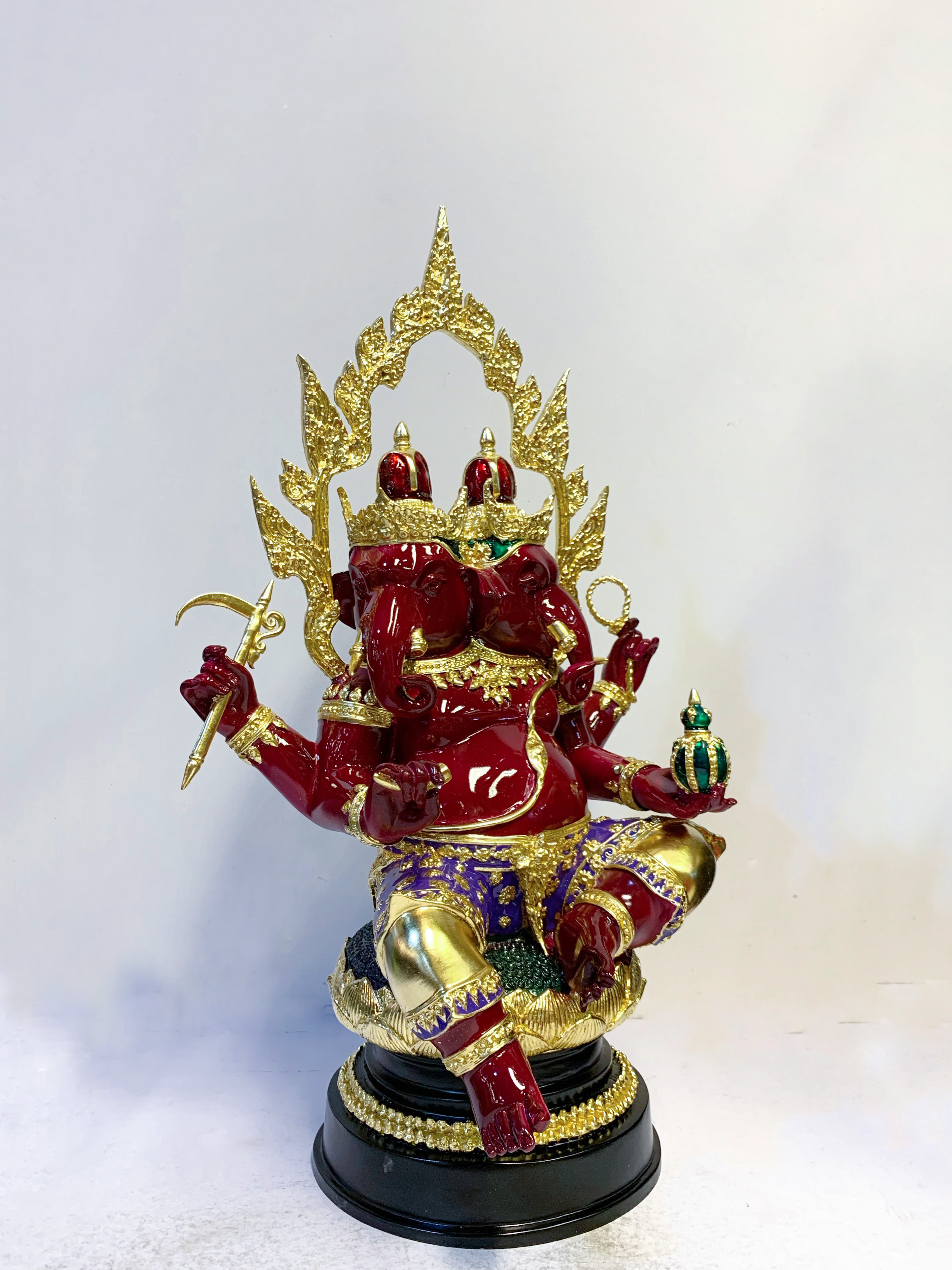 พระพิฆเนศ ปางทวิมุข หน้าตัก 9 นิ้ว