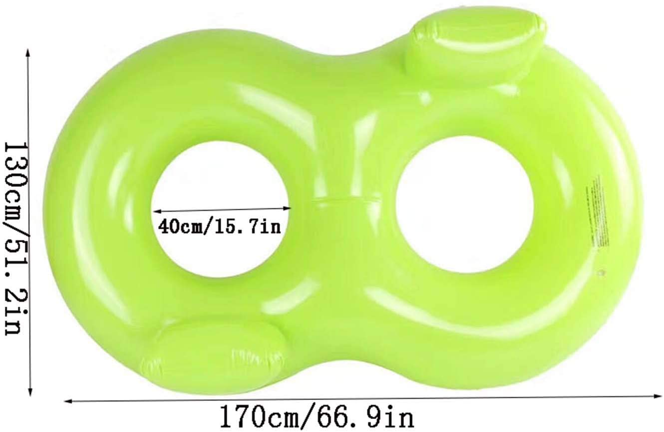 ห่วงยางนั่งคู่ พร้อมที่พิงหลัง Inflatable double floating island ring Pool Float