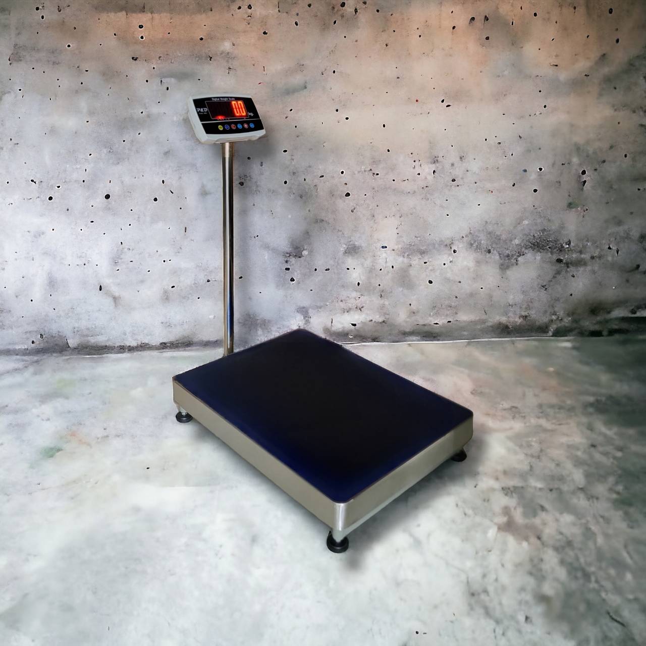 เครื่องชั่งดิจิตอล 1000 kg. ค่าละเอียด 500 g. แท่นชั่ง 80x80 cm.