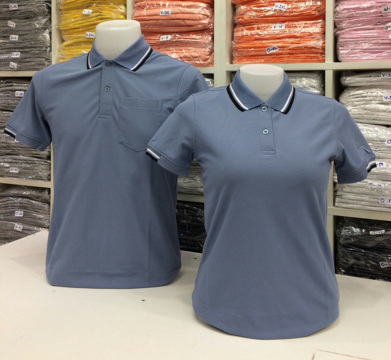 เสื้อโปโลหญิง-ชาย ไซต์ S-3XL