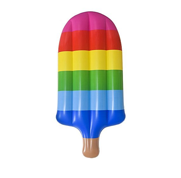 แพยางไอศครีม ลายสายรุ้ง Inflatable Ice cream Rainbow Float