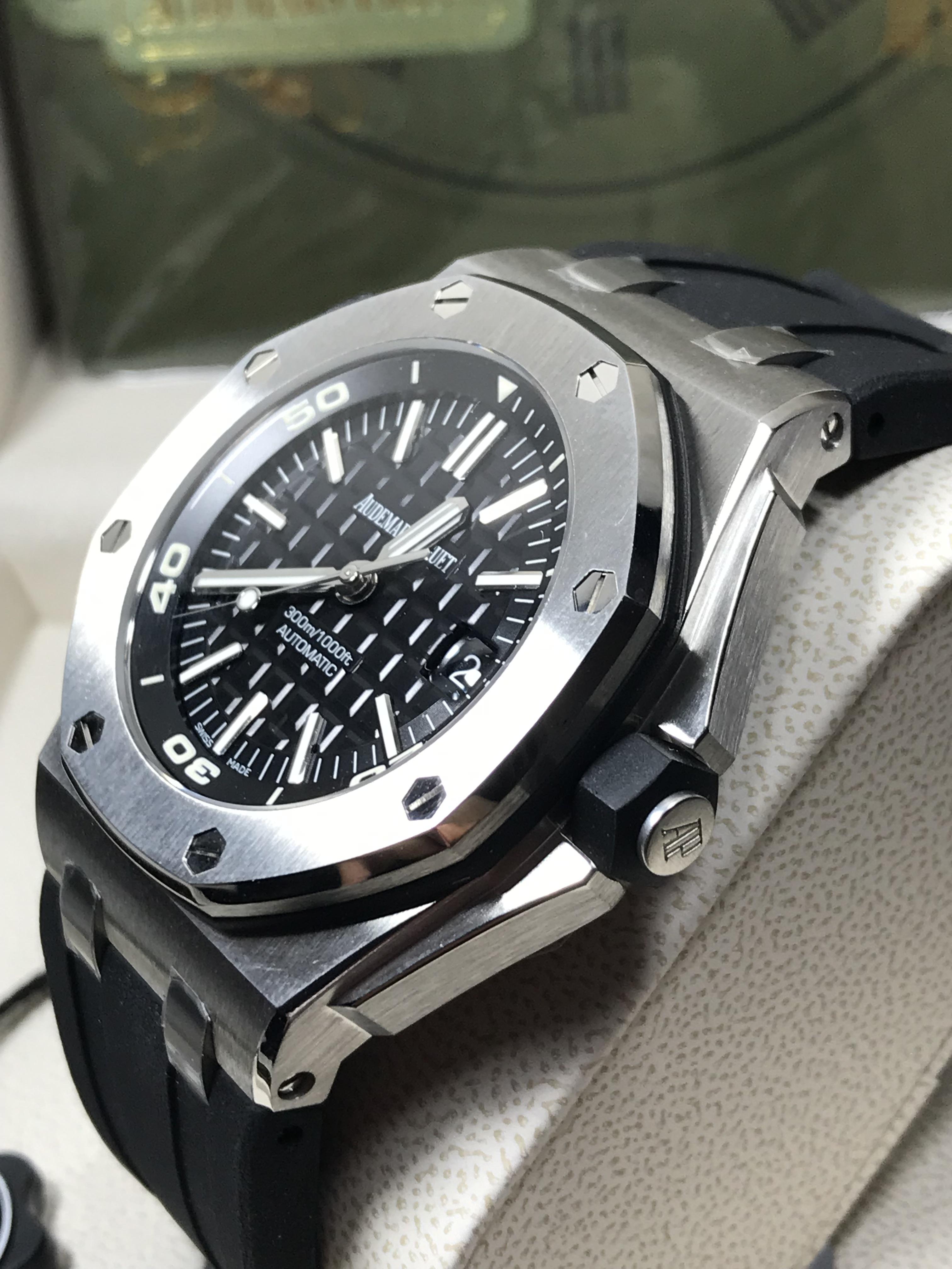 😍Audemars Piguet Diver Black Dial 15710ST (Swiss ZF)