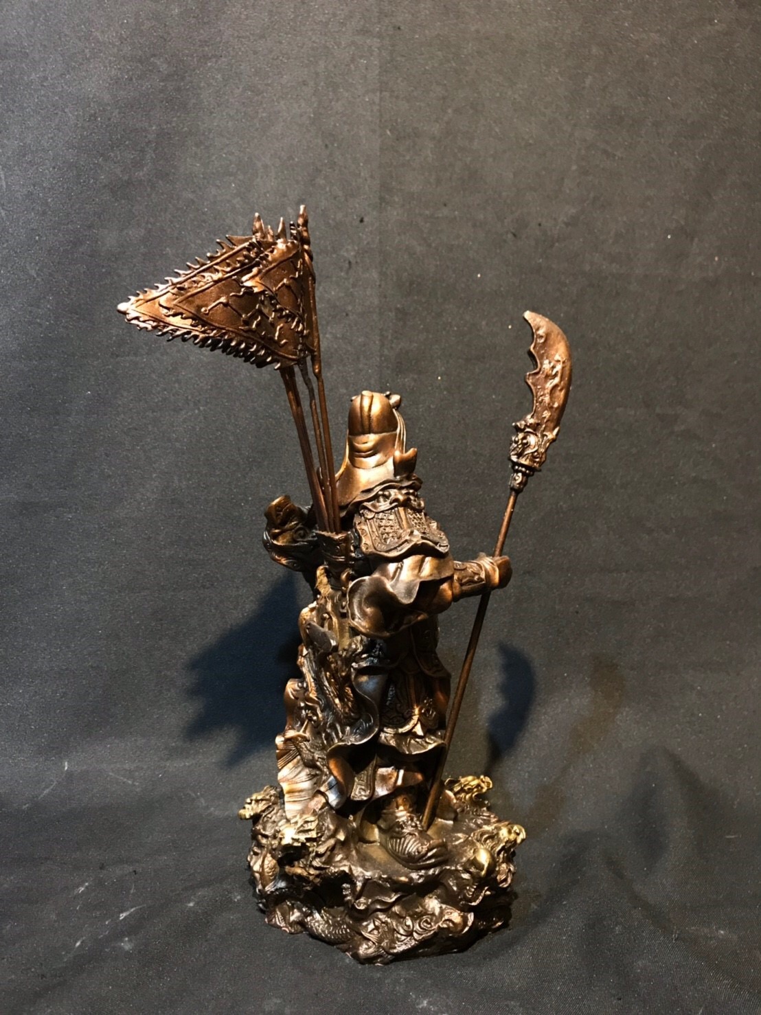 เทพเจ้ากวนอู ปาง 5 ธงยกทัพ หน้าตัก 5 นิ้ว