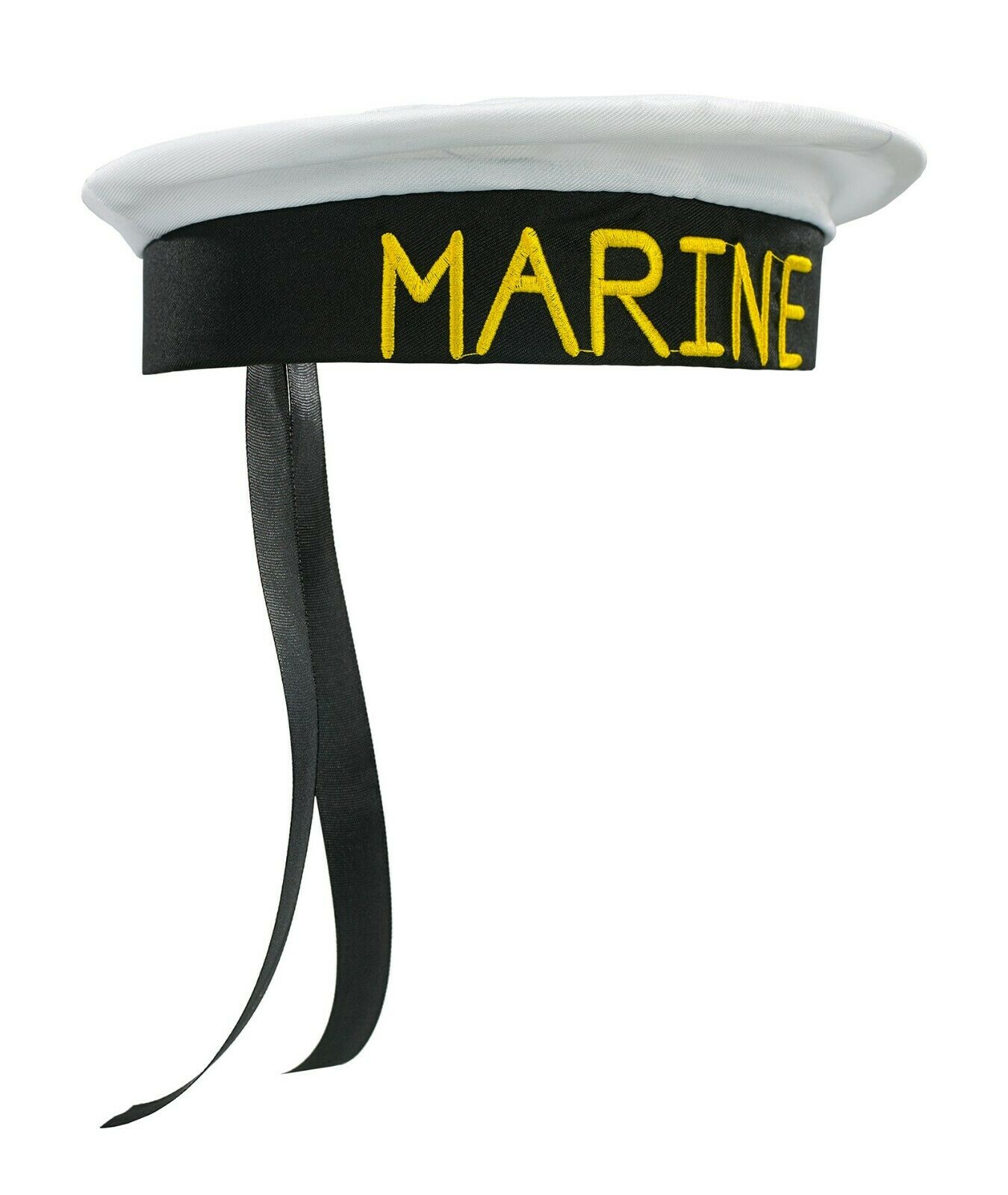 หมวกกะลาสี หมวกทหารเรือมารีนขาวขอบน้ำเงิน