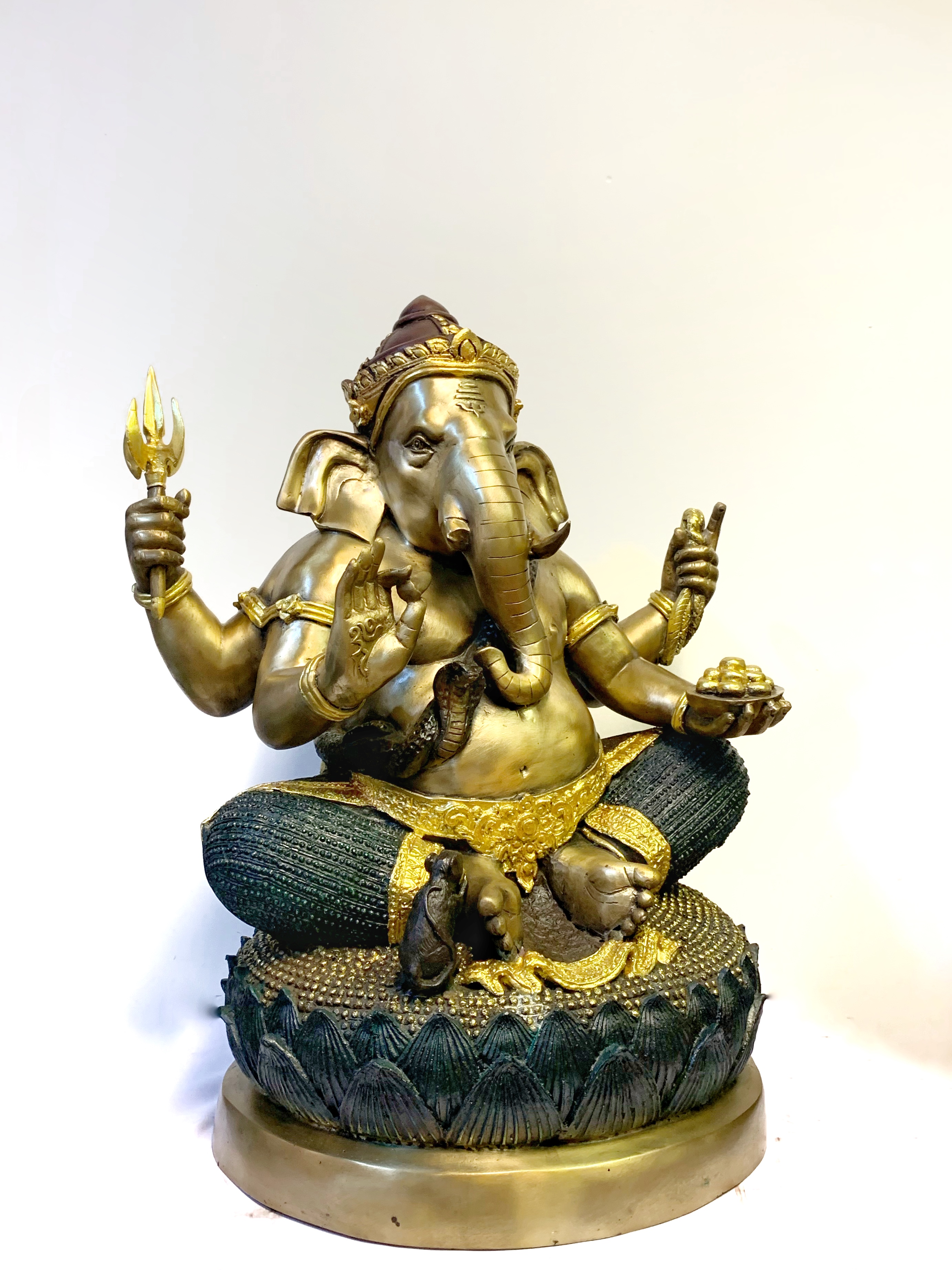 พระพิฆเนศ ปางเอกทันตะ หน้าตัก 16 นิ้ว (นั่งบัว)