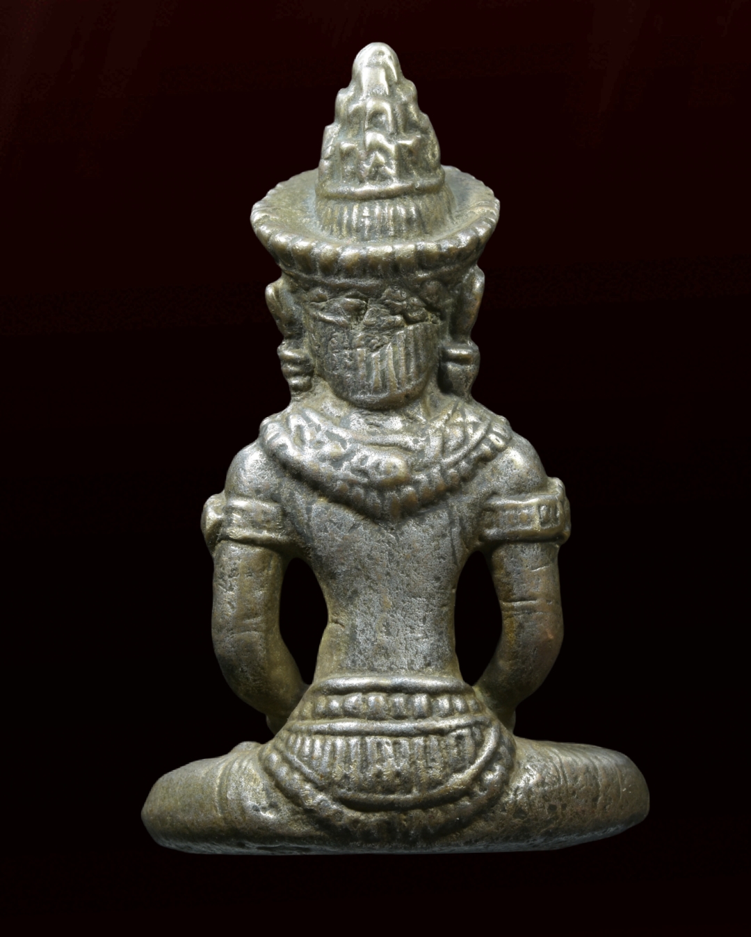 พระร่วงนั่งหมวกขีโบ เนื้อสัมฤทธิ์เงิน