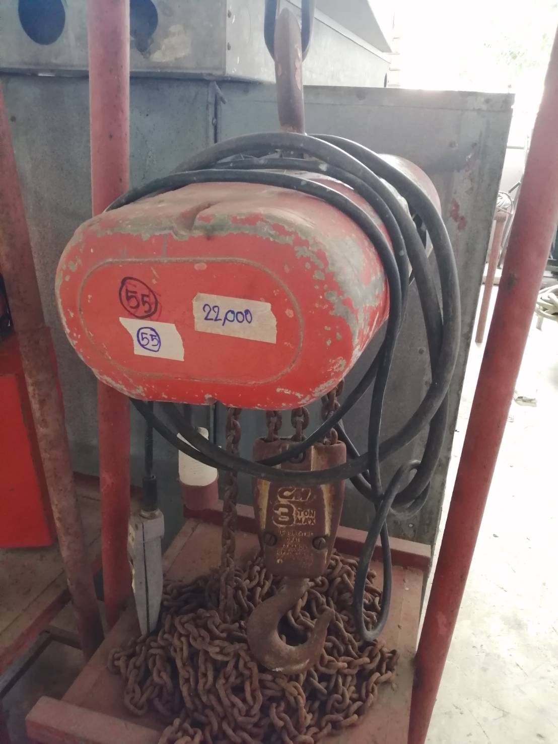 รอกโซ่ไฟฟ้า KUKDONG KE 902T 3 ตัน (สีส้ม)