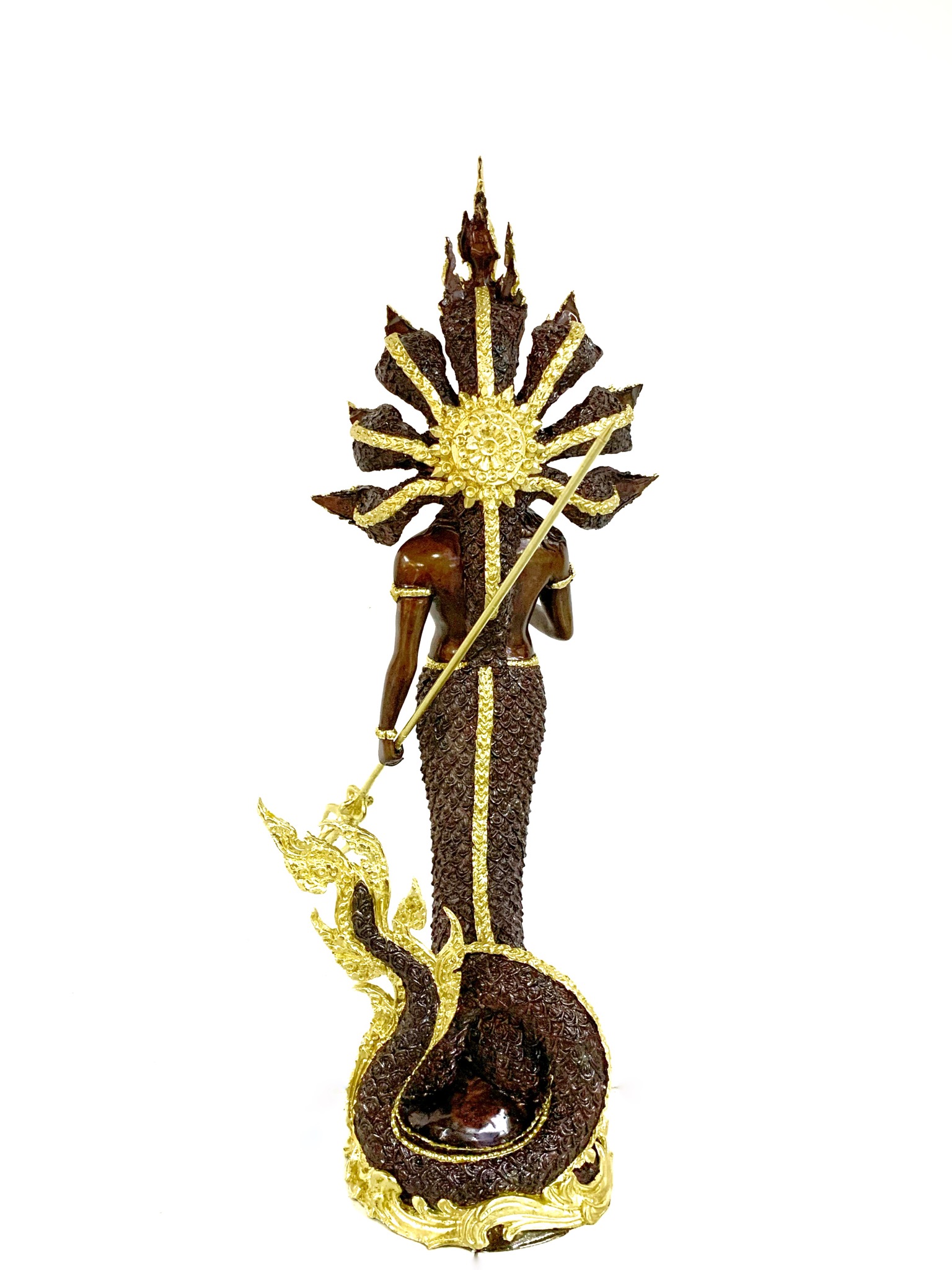 ปู่นาคราช ทรงตรีศูล หน้าตัก 9 นิ้ว (ปรก 7 เศียร)