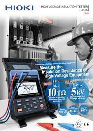 HIOKI IR3455 เครื่องทดสอบความต้านทานฉนวนทางไฟฟ้าแรงดันทดสอบ 5 kV (10 TeraOhm of Insulated Resistance Testing)