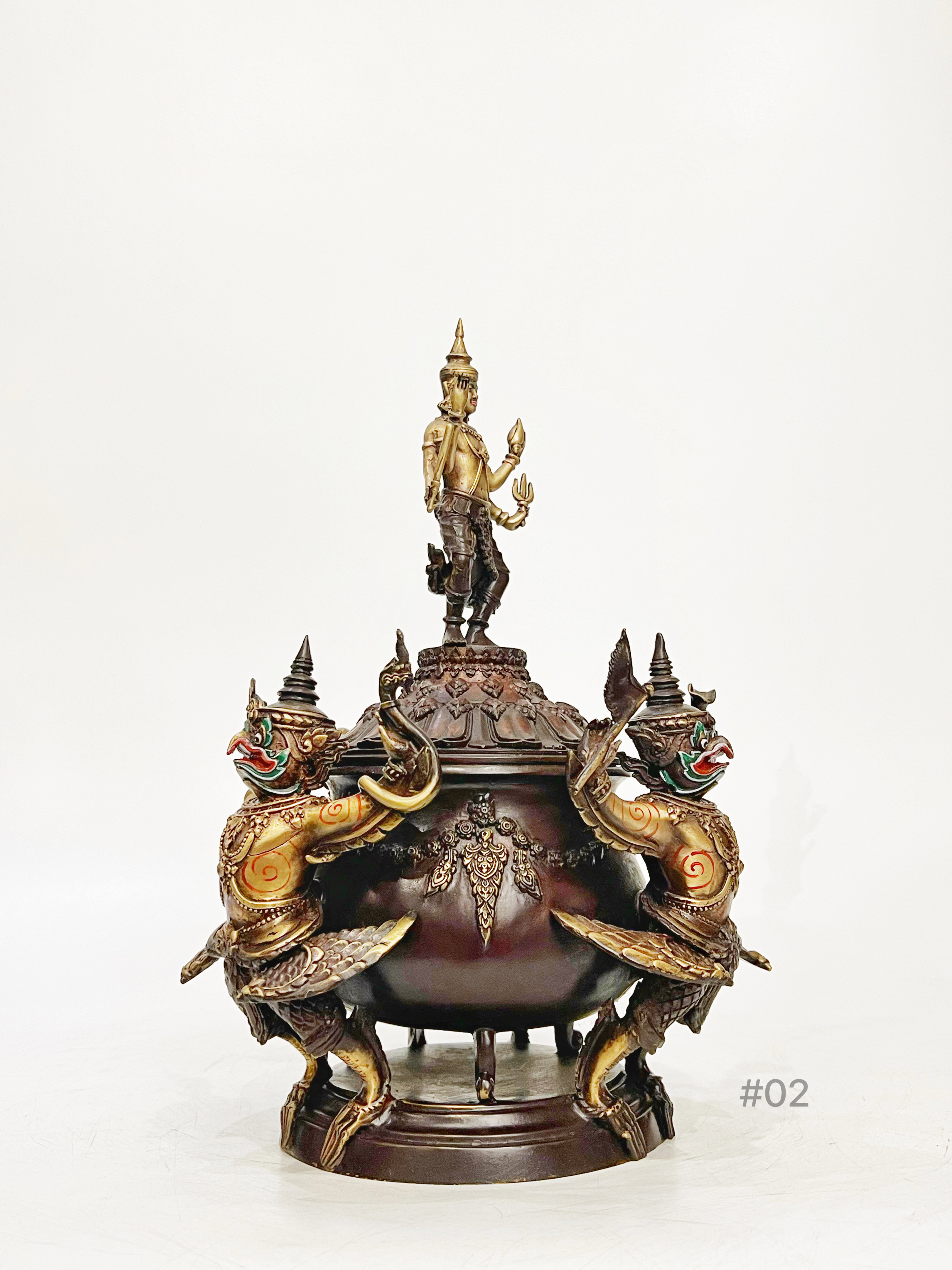 บาตรน้ำมนต์ พระนารายณ์ทรงครุฑ สูง 12 นิ้ว (#02)