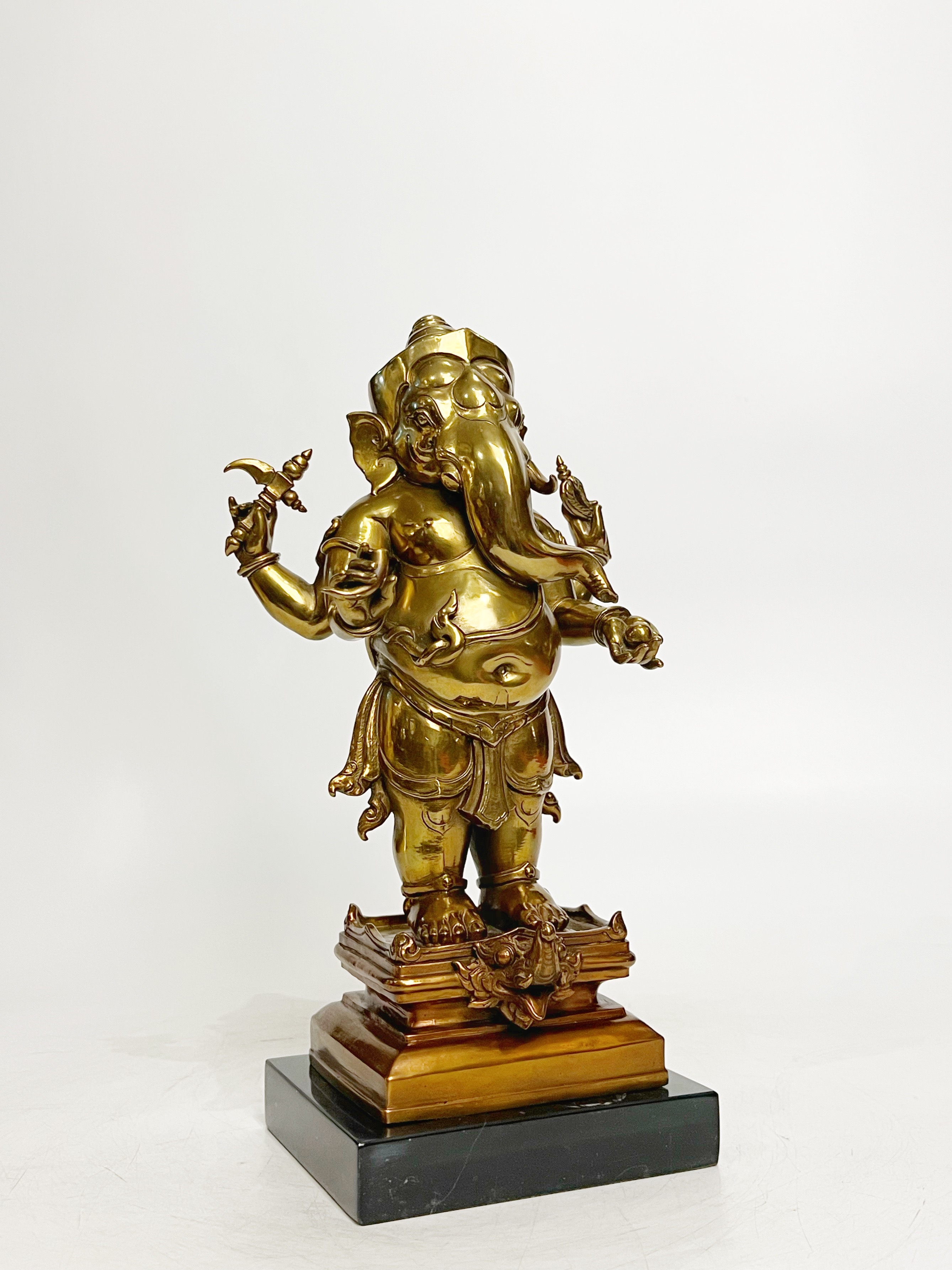 พระพิฆเนศ เทวรูปสรงน้ำ พระวินายักจตุรถีคเณศวร์ สูง 12 นิ้ว (หมายเลข5)