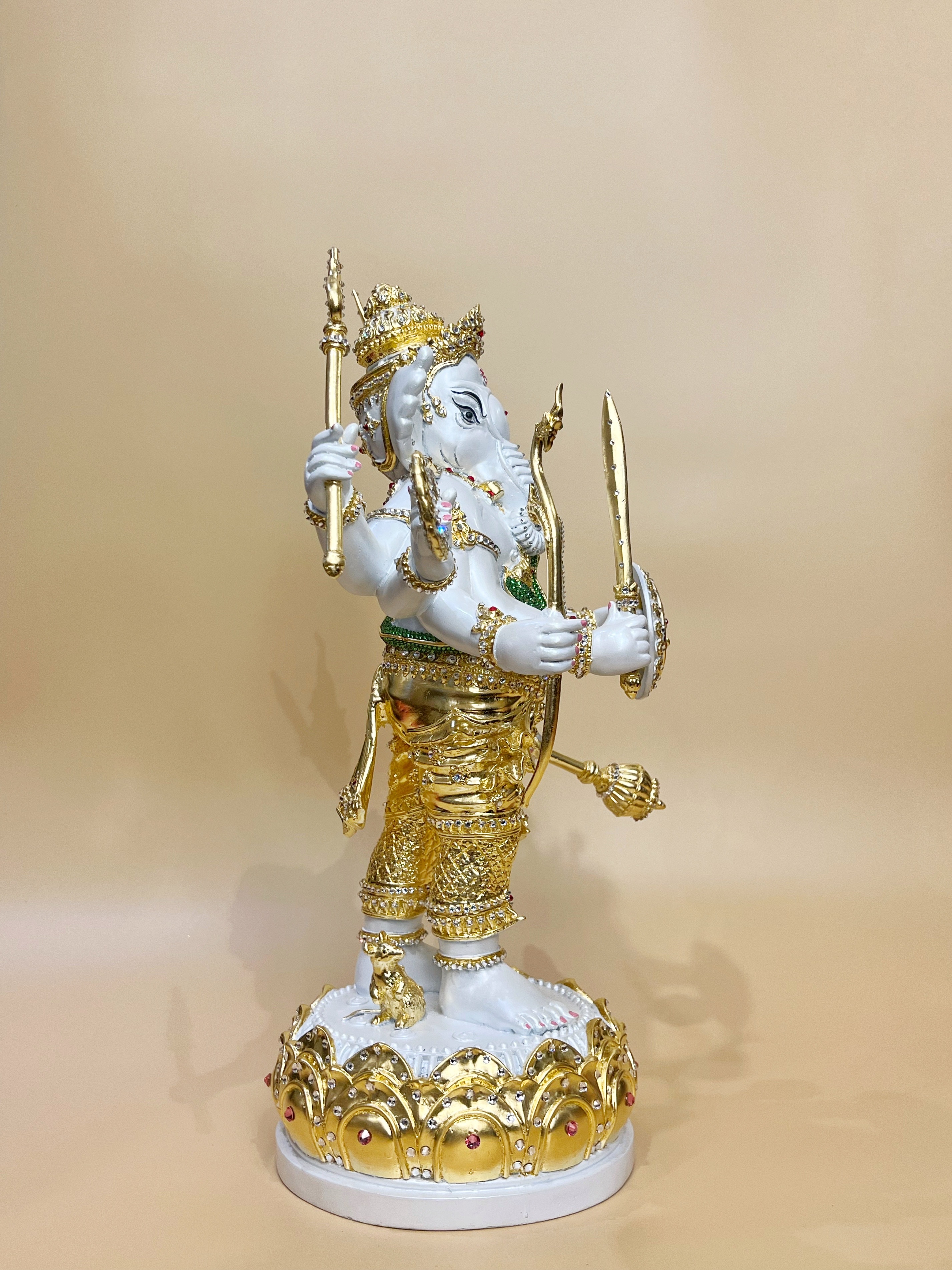 พระพิฆเนศ ปางออกศึก (พระวีระคณปติ) หน้าตัก 9 นิ้ว