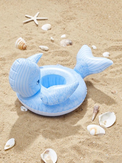 ที่วางแก้วเป่าลม ปลาโลมา Inflatable Whale Cup Holder