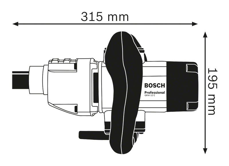 Bosch รุ่น GRW 12 E กลไกการปั่น