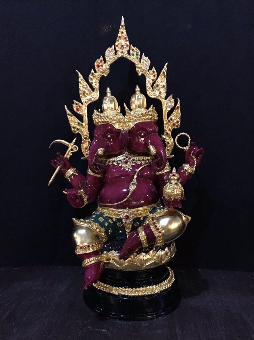 พระพิฆเนศ ปางทวิมุข หน้าตัก 9 นิ้ว