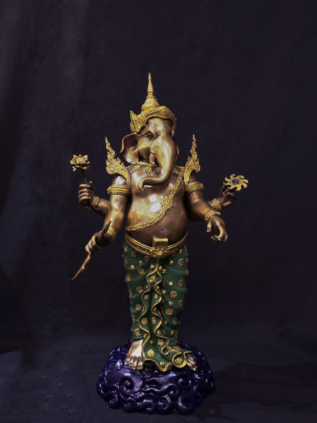 พระพิฆเนศ ปางเหนือเมฆ หน้าตัก 9 นิ้ว