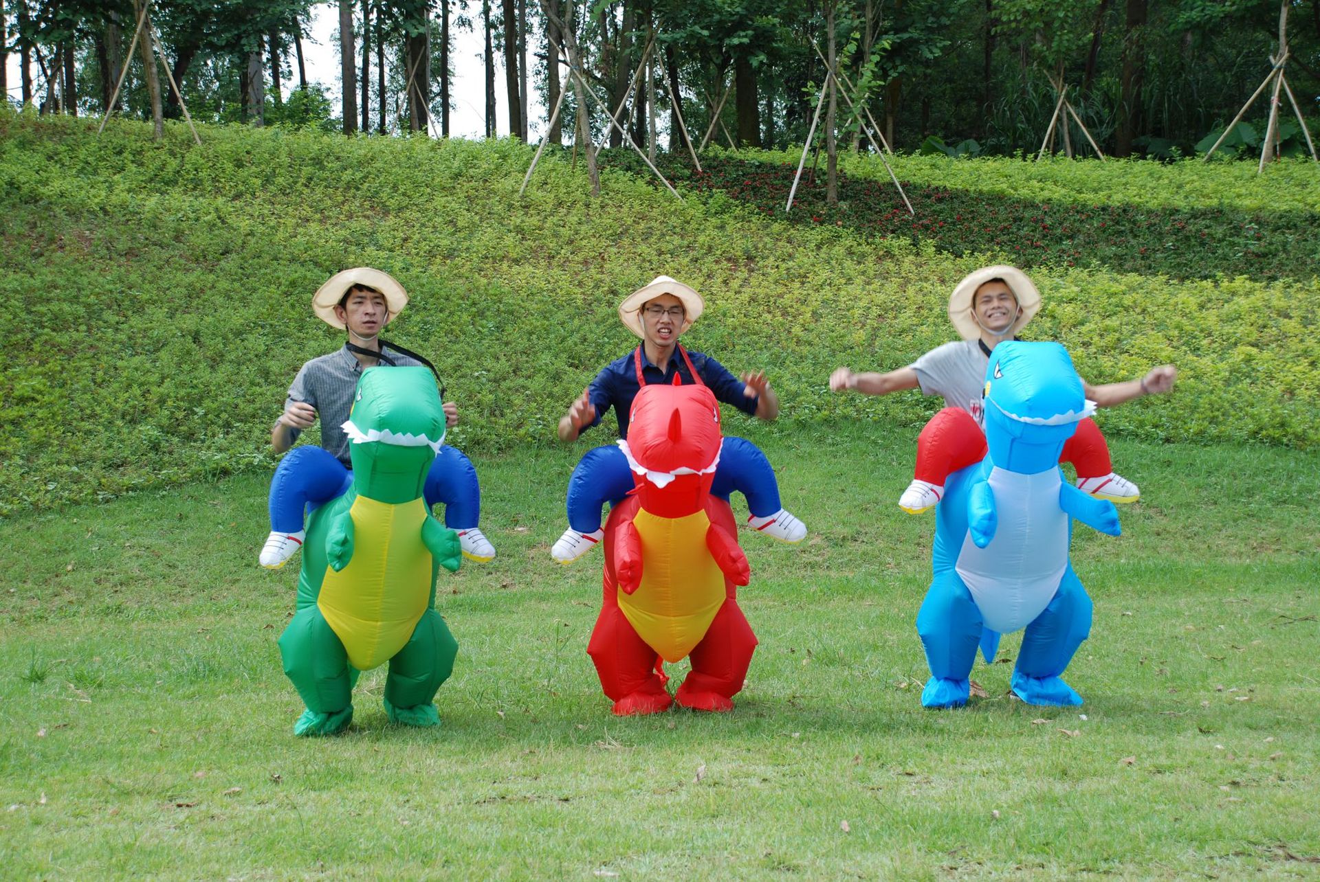 ชุดไดโนเสาร์ ชุดมาสคอต ไดโนเสาร์ แบบครึ่งท่อน (สำหรับผู้ใหญ่) Color