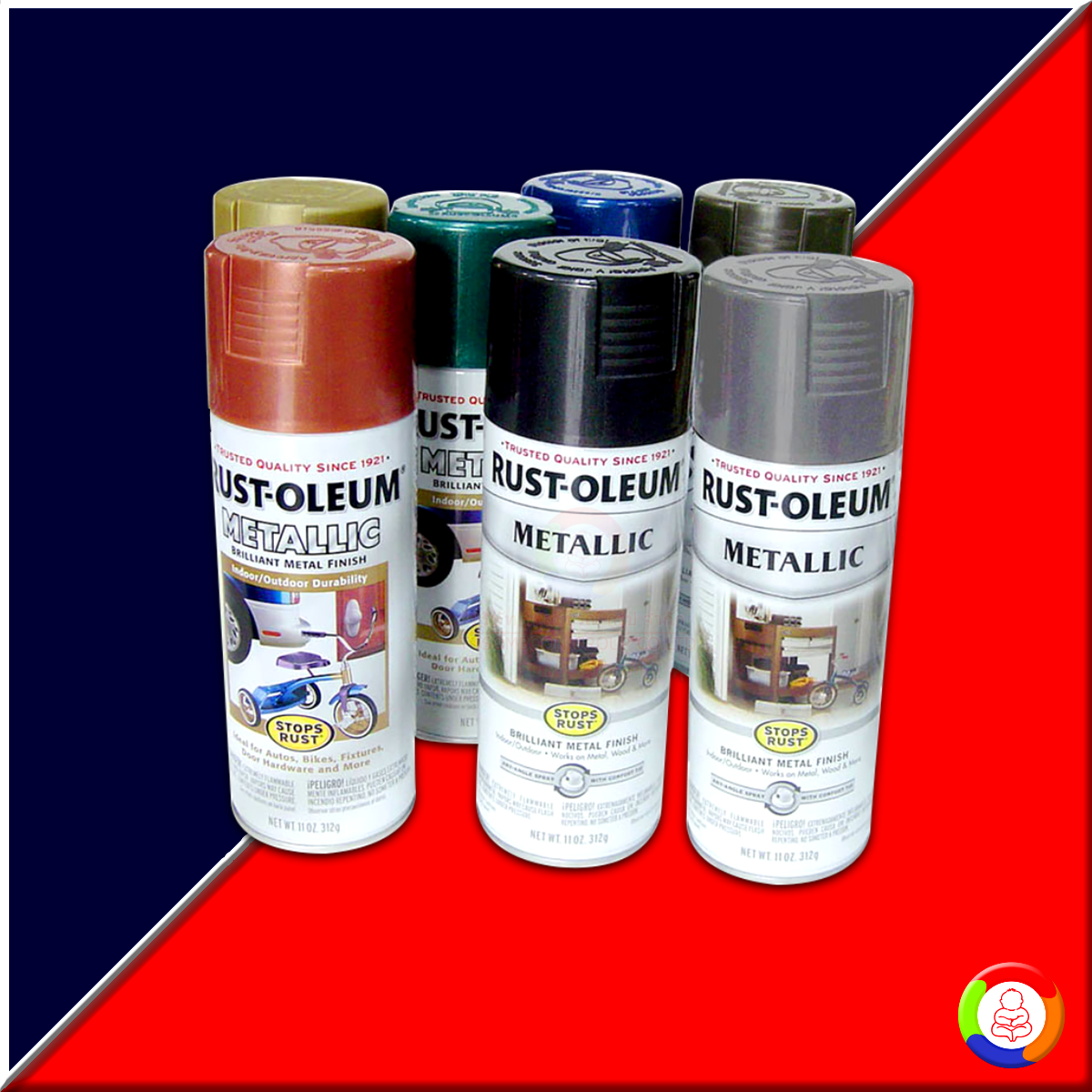 Stops Rust Metallic Spray
