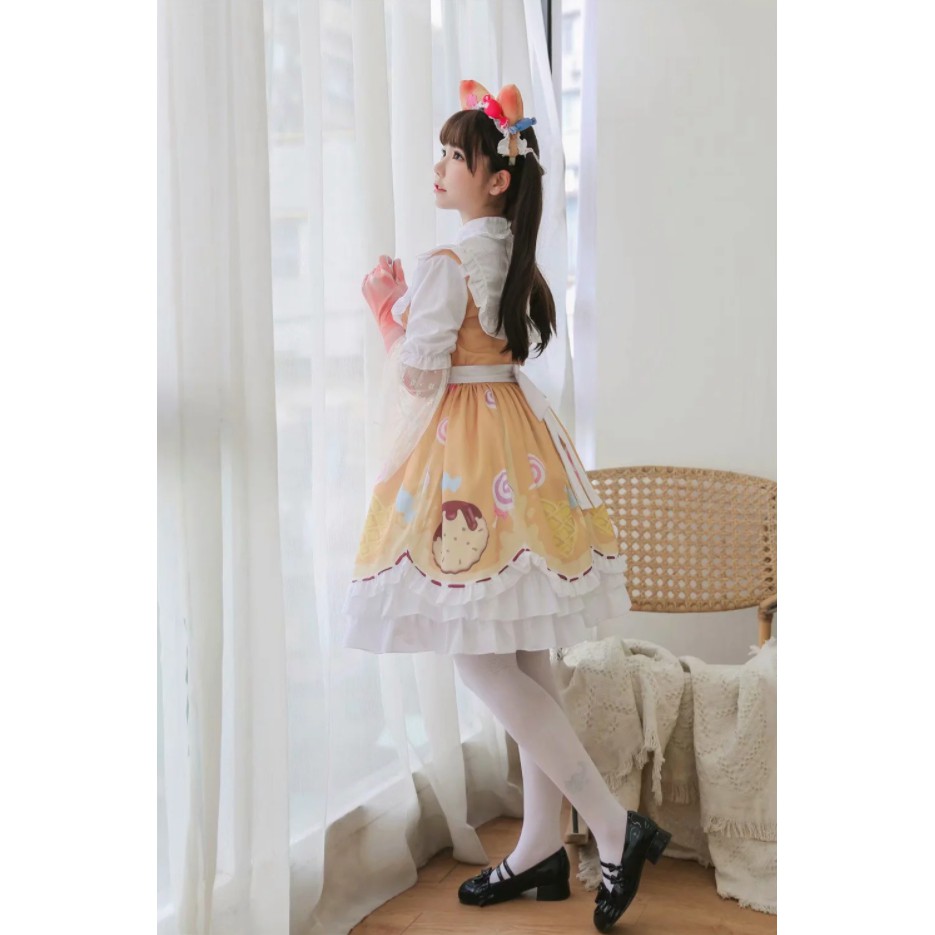 ชุดเมด ชุดแม่บ้าน ชุดเมดลายขนม ชุดเมดเกมส์ identity ชุดเมดนักปรุงน้ำหอม