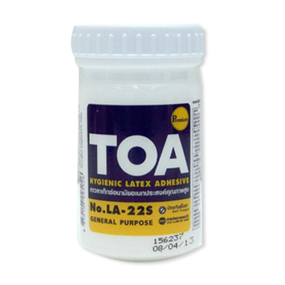 กาวลาเท็กซ์ TOA ขนาด 4ออนซ์ [กล่องบรรจุ2โหล] (ขายยกกล่อง24ขวด)