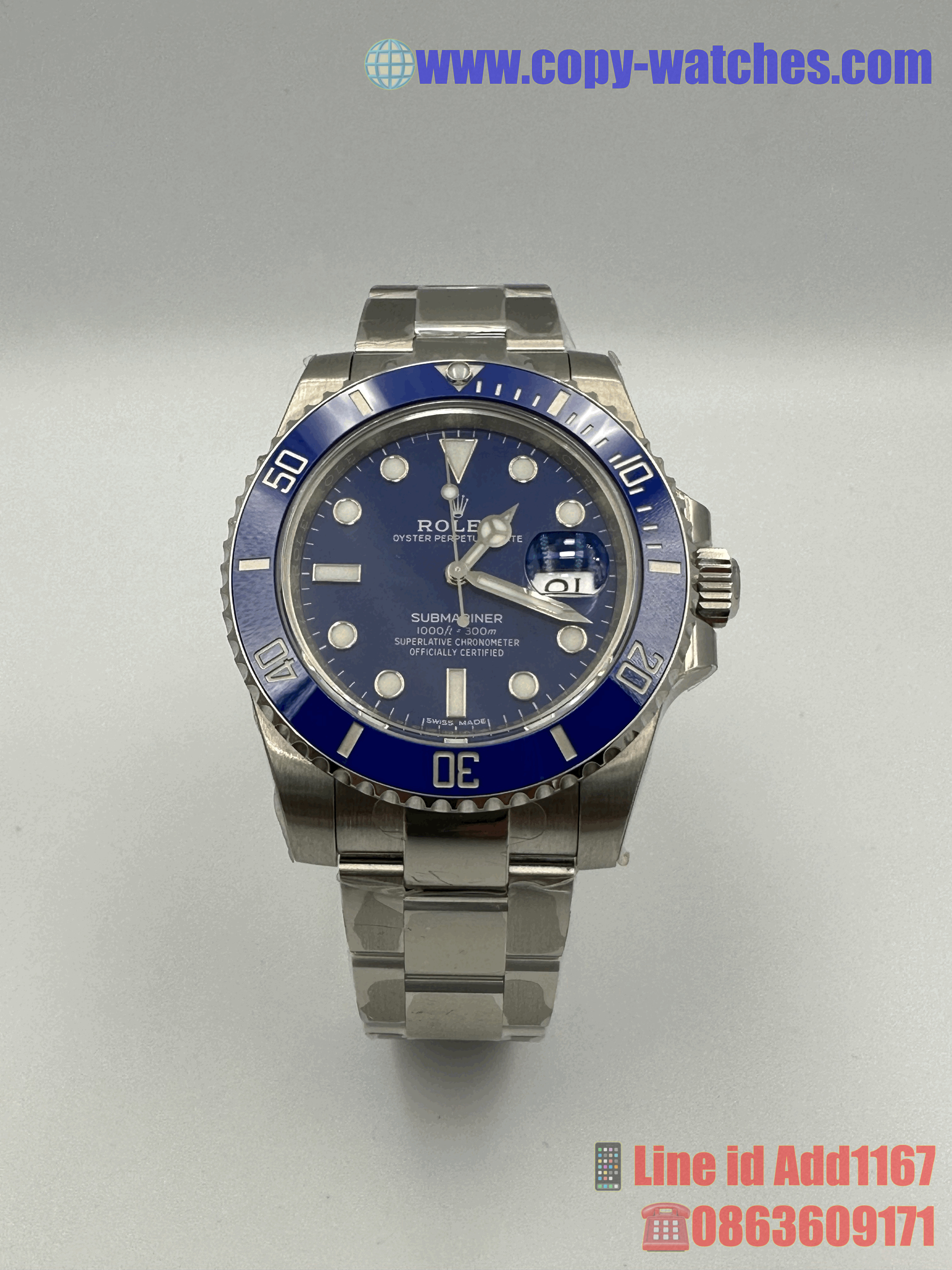 Rolex Submariner Smurf (Swiss VSF.V3)