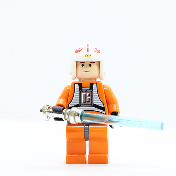 Luke Skywalker - Light Nougat, X-Wing Pilot Suit, Simple Torso and Helmet