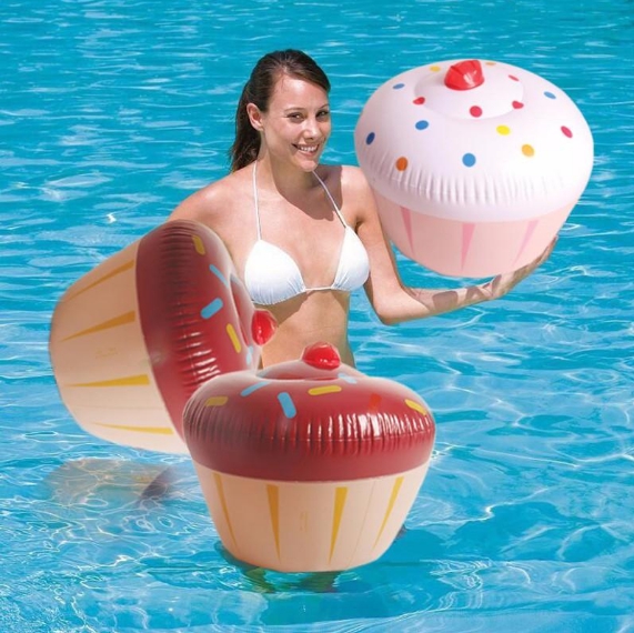 แพยางคัพเค้ก Inflatable Cupcake Pool Float