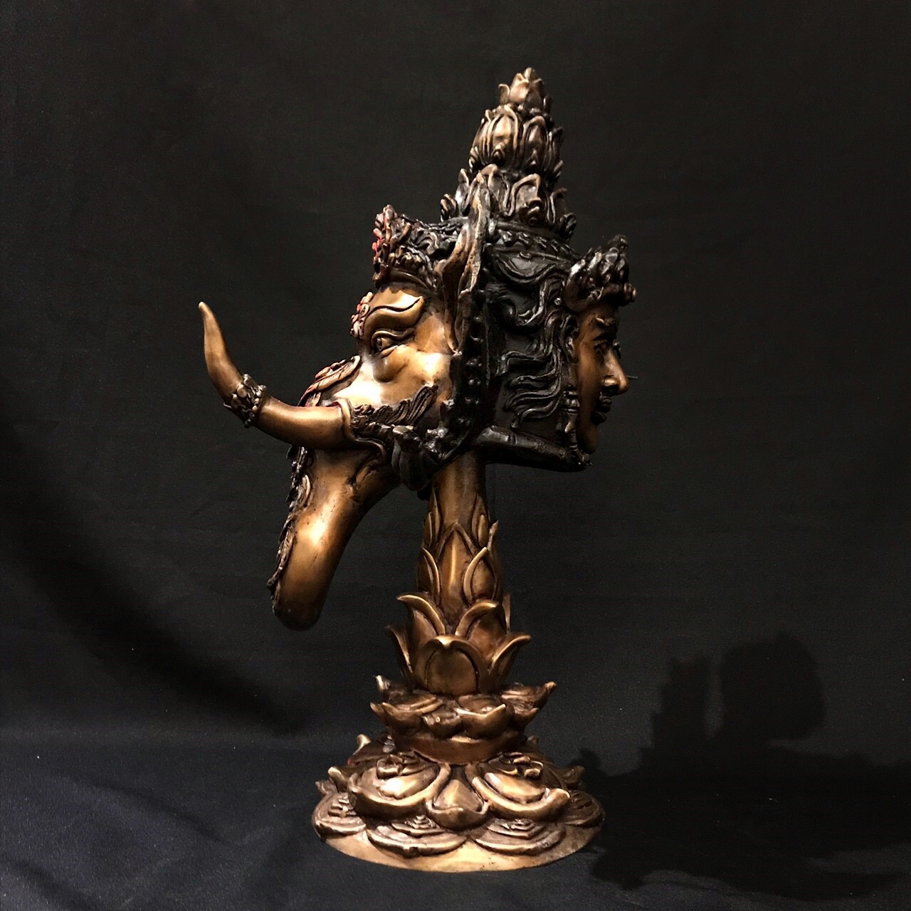 เศียรพระพิฆเนศ รุ่นมหาศิวะคเณศ (ด้านหลังพระพักตร์พระศิวะ)