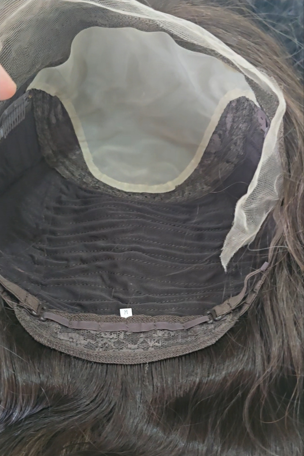 วิกผมแท้ทอมือ งานพรีเมี่ยม เสยแสกเนียนมาก ไม่ต้องใช้กาว สีน้ำตาลไฮไลท์ Premium Human Hair Jewish Wig