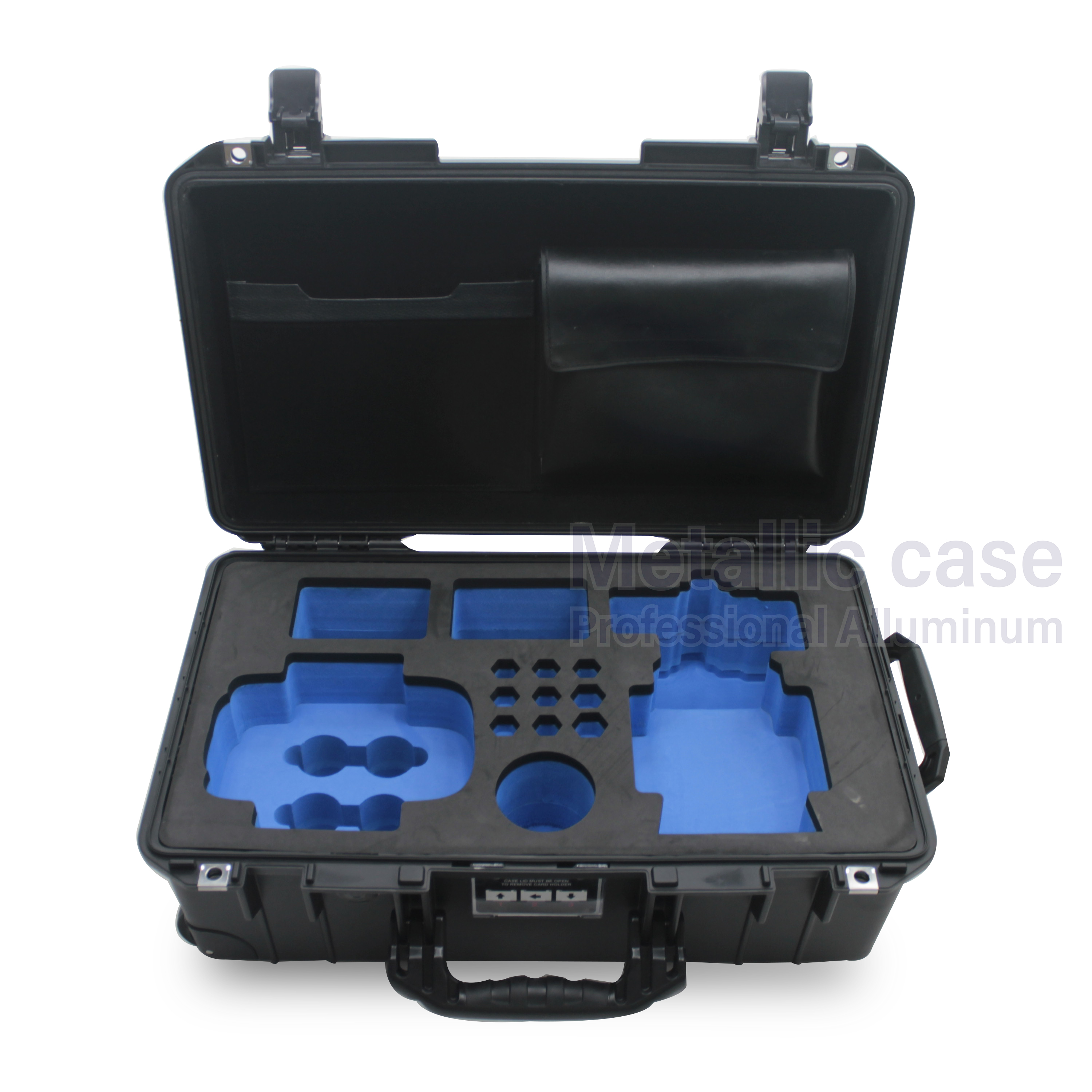 metalliccase2-0602-CCC-6409/ Druck Genii DPI620 + Druck PV411A Hand-pump(29.5x53x13cm)EVA สีฟ้า+ดำ