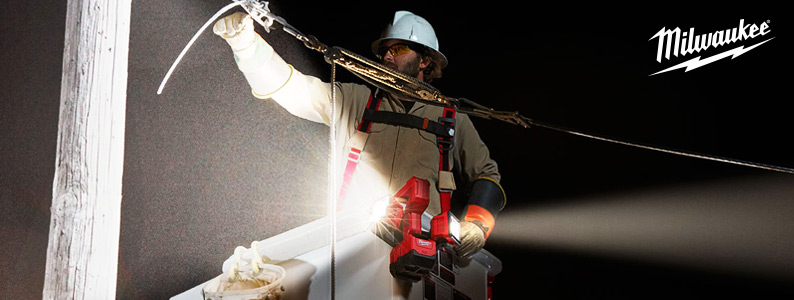 MILWAUKEE รุ่น M18 UBL-0 ไฟส่องพื้นที่ 2 หัว แรงดัน 18 โวลท์ เครื่องเปล่า