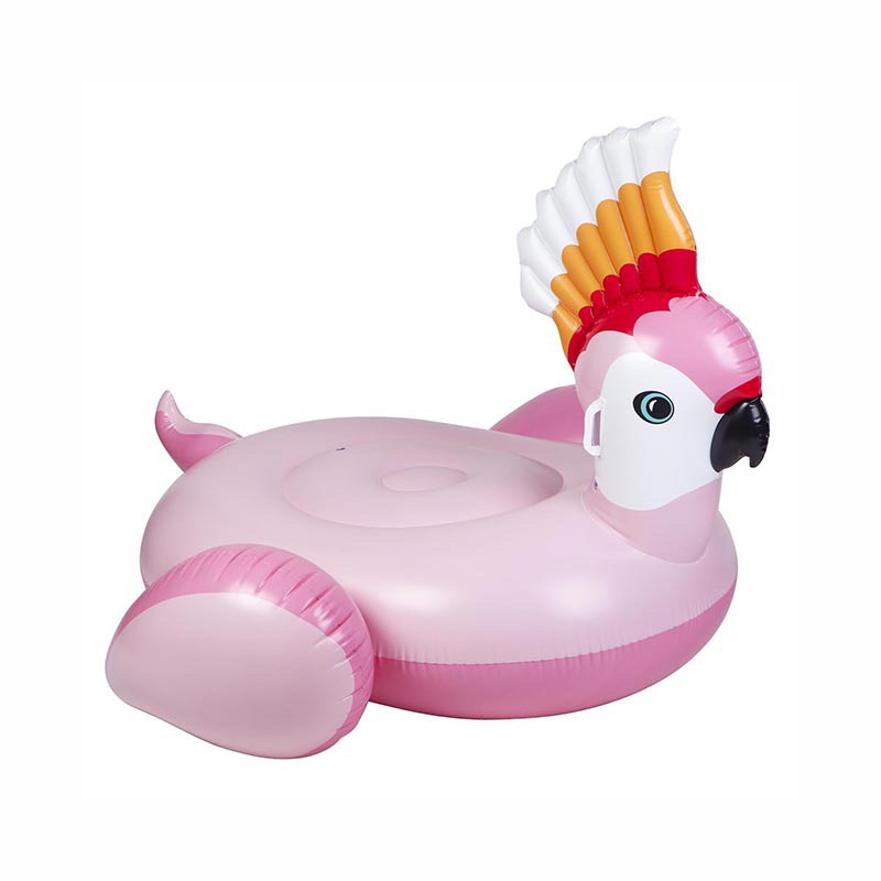 ห่วงยางนกแก้ว สีชมพู Inflatable Pink Parrot Pool Float