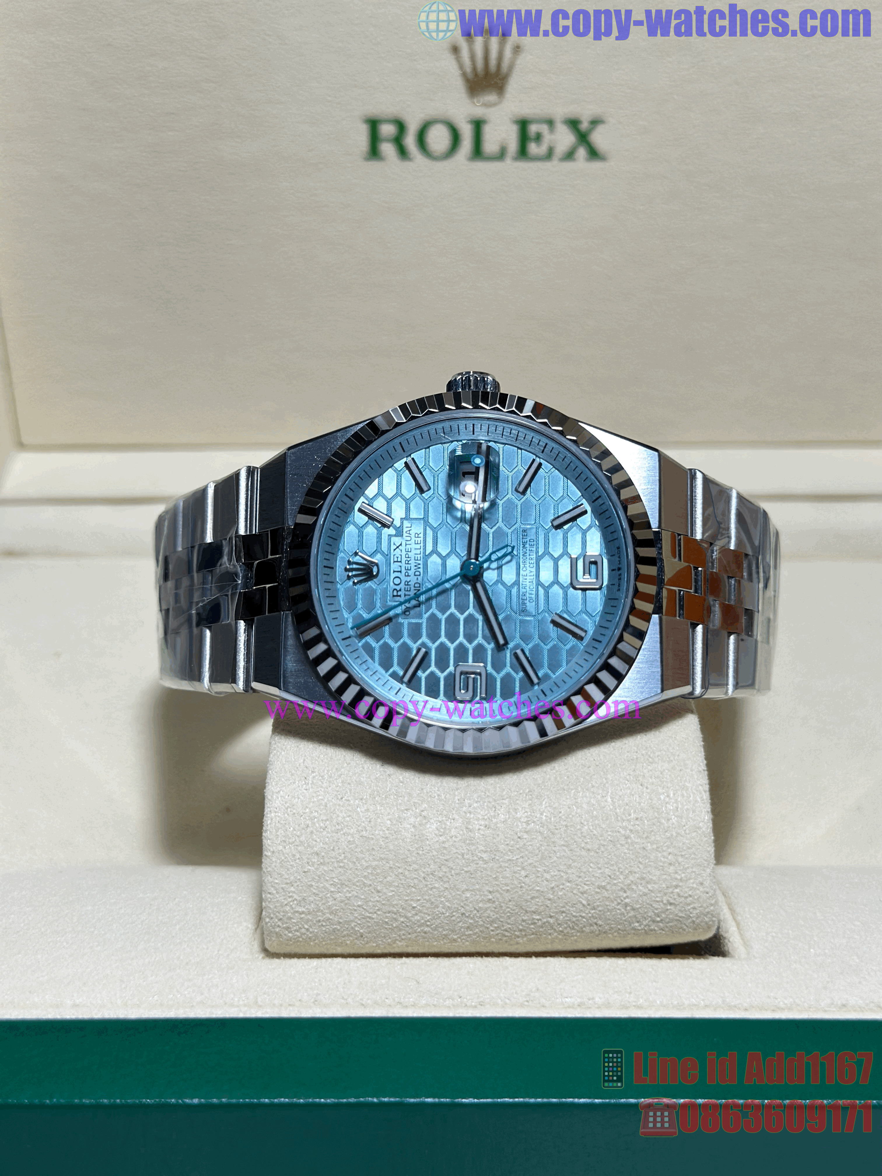 Rolex Land-Dweller ice-blue M127336 (Swiss QF)