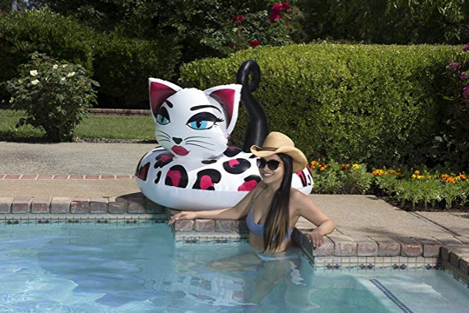 ห่วงยางแมวเหมียว Inflatable Pretty Cat Pool Float