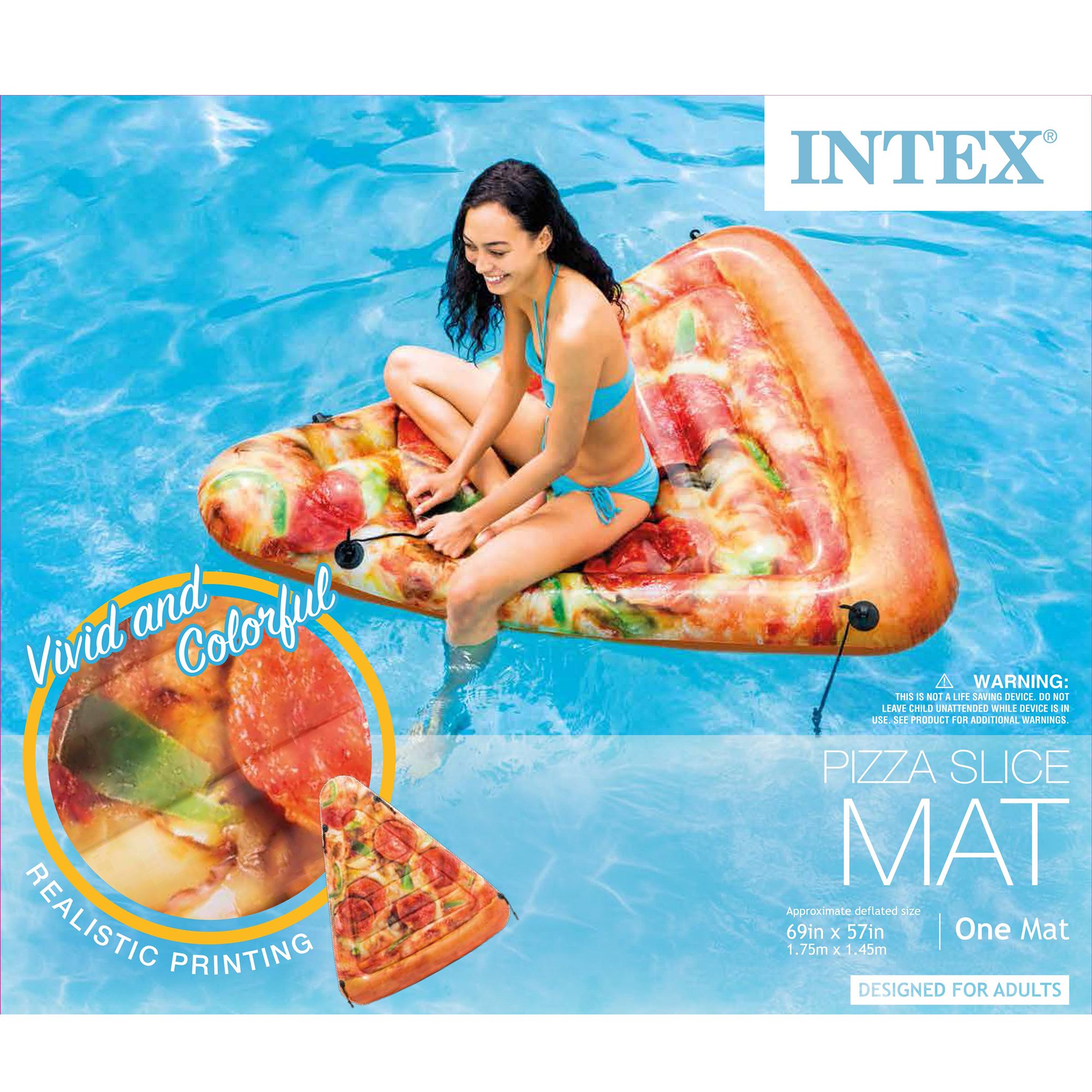 INTEX แพยางพิซซ่า ฮาวาเอี้ยน Inflatable Intex Hawaiian Pizza Pool Float