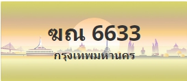 ป้ายประมูล ฆณ 6633