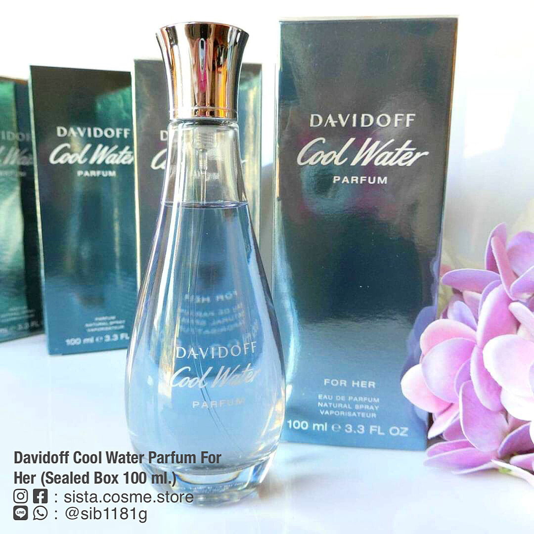 Davidoff Cool Water Parfum For Her (Sealed Box 100 ml.)