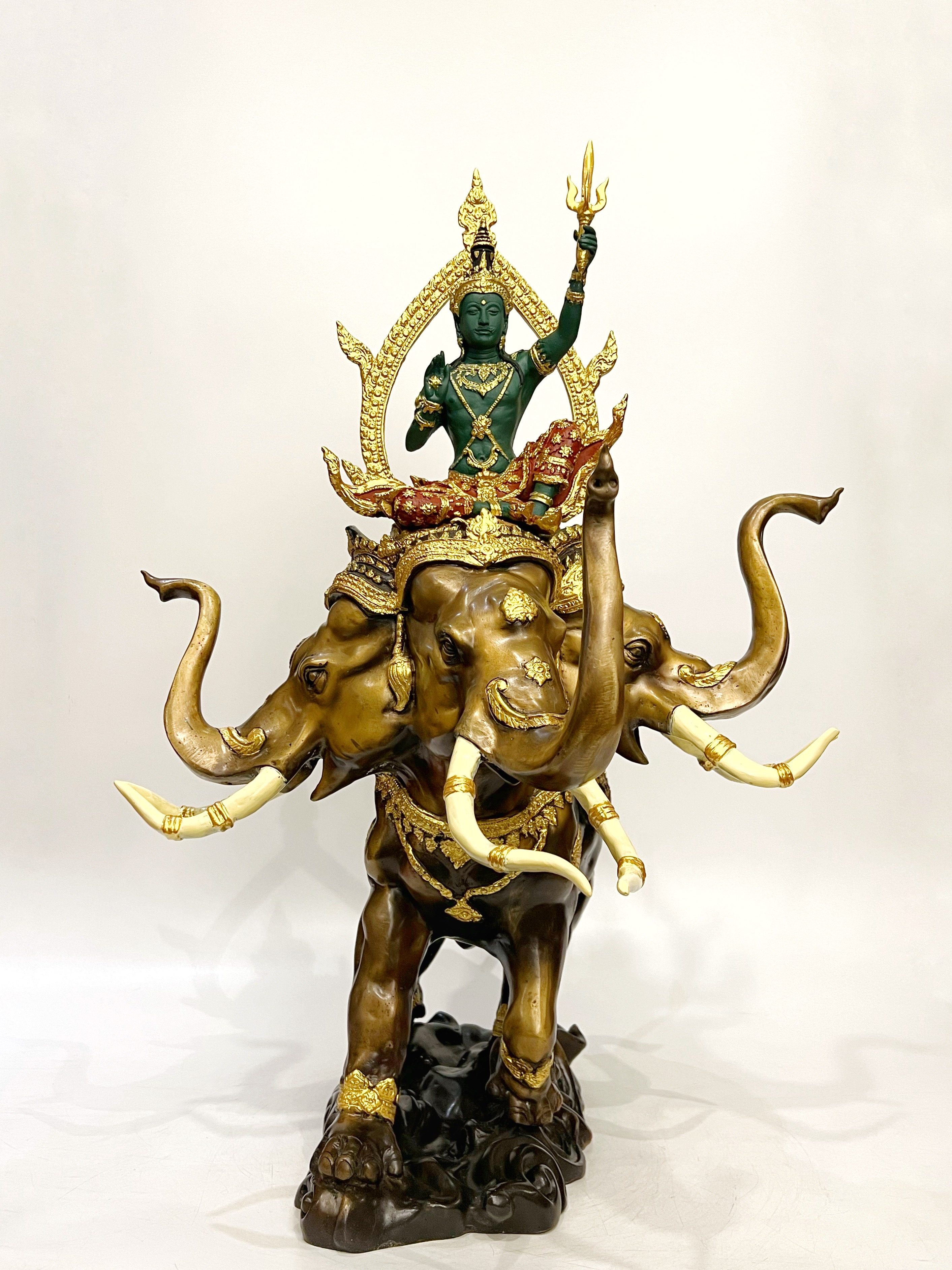 พระอินทร์ทรงช้างเอราวัณ สูง 27 นิ้ว