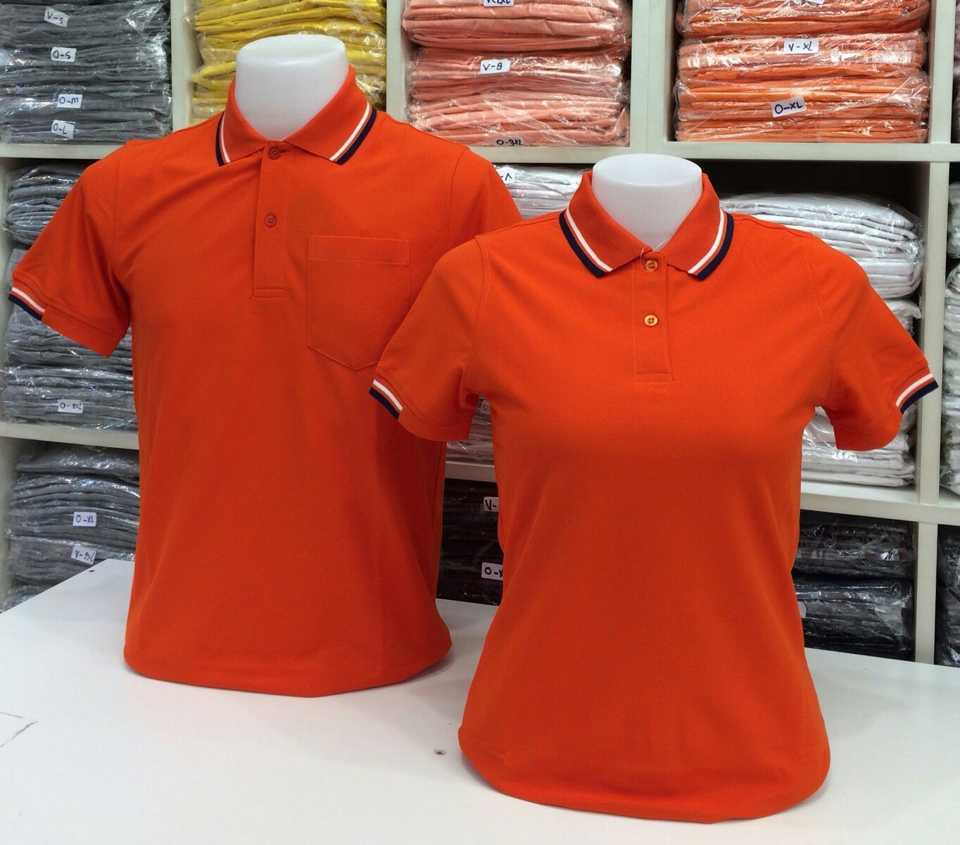 เสื้อโปโลหญิง-ชาย ไซต์ S-3XL